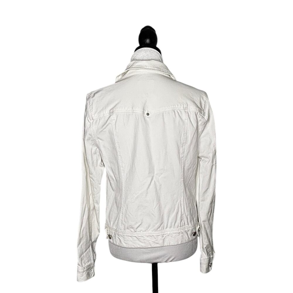 Liverpool Los Angeles Classic Jean Jacket Bright White Size Medium - Picture 5 of 11